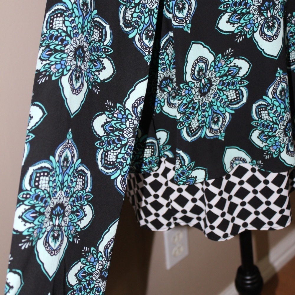 Kaari Blue Multi-Color Blouse - Picture 3 of 8